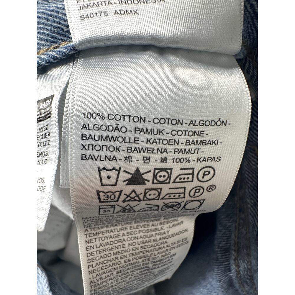 100% Authentic Levi's X Denim Tears Collab Men Blue Jean Size 30 x 30 Fly Button - Picture 14 of 16